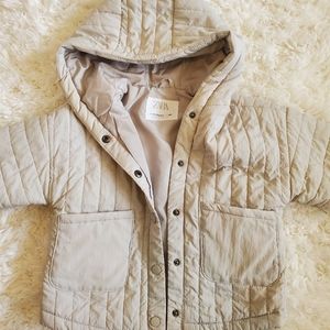 Zara light, puffer jacket